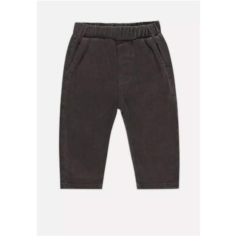 Rylee + Cru Baby Washed Black Otis Pants Size 6-12 M